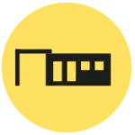 Süsel Seeparx-Menue Icon zu de Website Ferienhäuser zeigt die Silhouette eines erienhauses