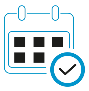 Icon mit einem Terminkalender