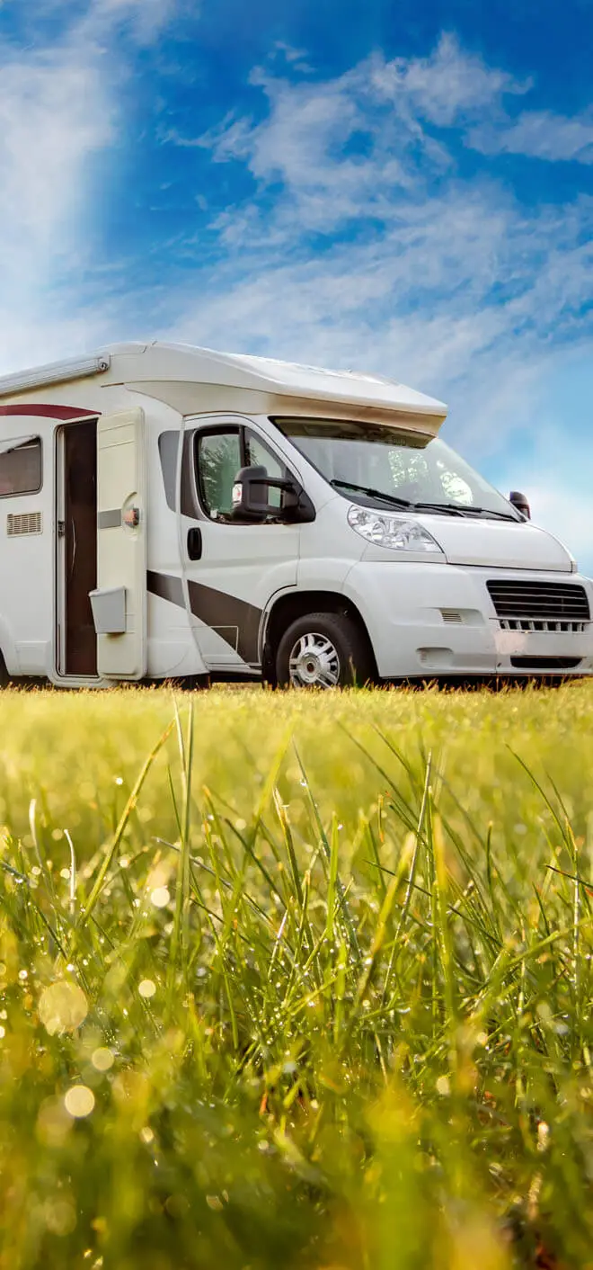 Camper auf dem Campingplatz