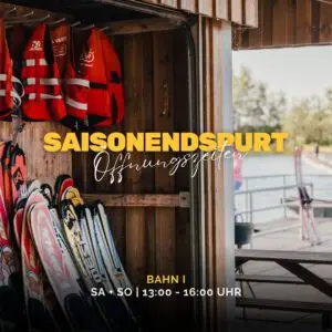 Textinformation über den Saisonendspurt Oktober 2024 auf Bahn1 im Süsel Seeparx samstags und sonntags von Freizehn bis sechzehn Uhr